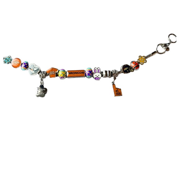 Easter, Denver Broncos, and NFL, the Bradford exchange charm bracelet - Picture 1 of 1